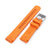 22mm Crafter Blue - CB12 Orange Rubber Curved Lug Watch Strap compatible with Seiko new Turtles SRP777