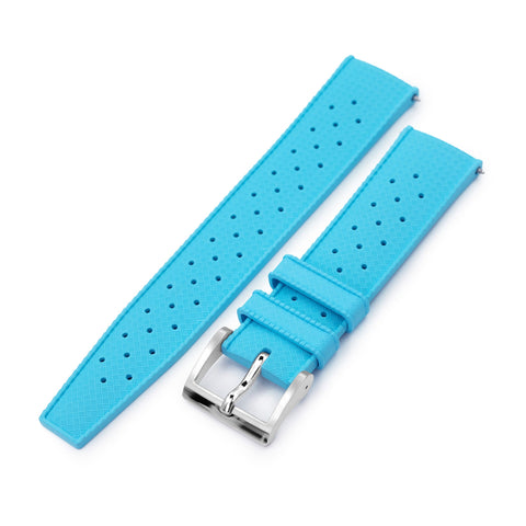 Sky Blue Tropical-Style Pro FKM Quick Release rubber strap