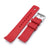 Crisscross Red FKM Quick Release Rubber Strap, 20mm or 22mm