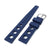 20mm Navy Blue Large Holes Rally FKM Quick Release Rubber watch band