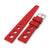 20mm Red Large Holes Rally FKM Quick Release Rubber watch band