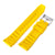 Yellow RM Vented FKM rubber watch strap