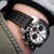 Ocellus Black FKM Rubber Quick Release Watch Strap