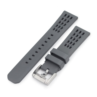 Ocellus Light Grey FKM Rubber Quick Release Watch Strap