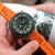 Ocellus Orange FKM Rubber Quick Release Watch Strap