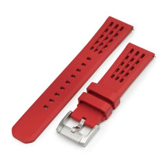 Ocellus Red FKM Rubber Quick Release Watch Strap