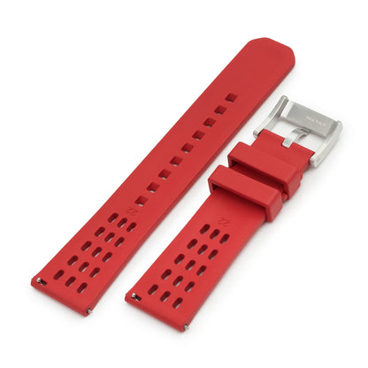 Ocellus Red FKM Rubber Quick Release Watch Strap