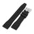 Quick Release Black Pilot FKM rubber watch strap, 20mm or 22mm