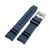 Firewave Resilient Cuved End FKM rubber Watch Strap, Navy Blue
