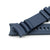 Firewave Resilient Cuved End FKM rubber Watch Strap, Navy Blue