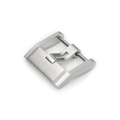 18mm or 20mm #69 Cubic Buckle 5mm Tongue for Watch Strap, Brushed
