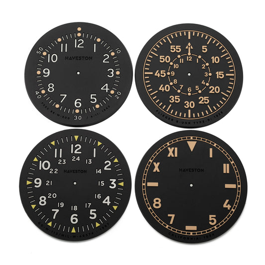 The Service Dial Coasters Set-A (pack of 4 patterns) by HAVESTON Straps