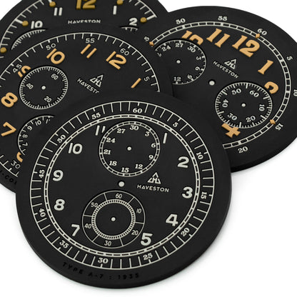 The Chronograph Service Dial Coasters Set-C (pack of 4 patterns) by HAVESTON Straps
