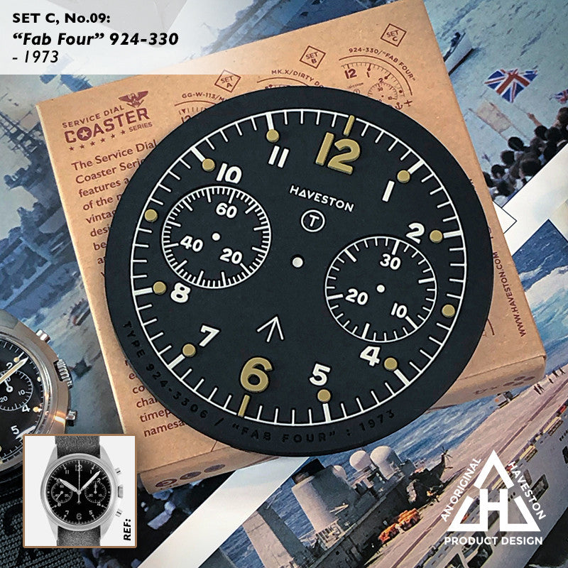The Chronograph Service Dial Coasters Set-C (pack of 4 patterns) by HAVESTON Straps