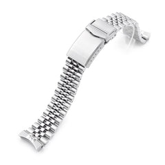 19mm Super-JUB II Watch Band for Grand Seiko 44GS SBGJ235, 316L Stainless Steel Brushed V-Clasp