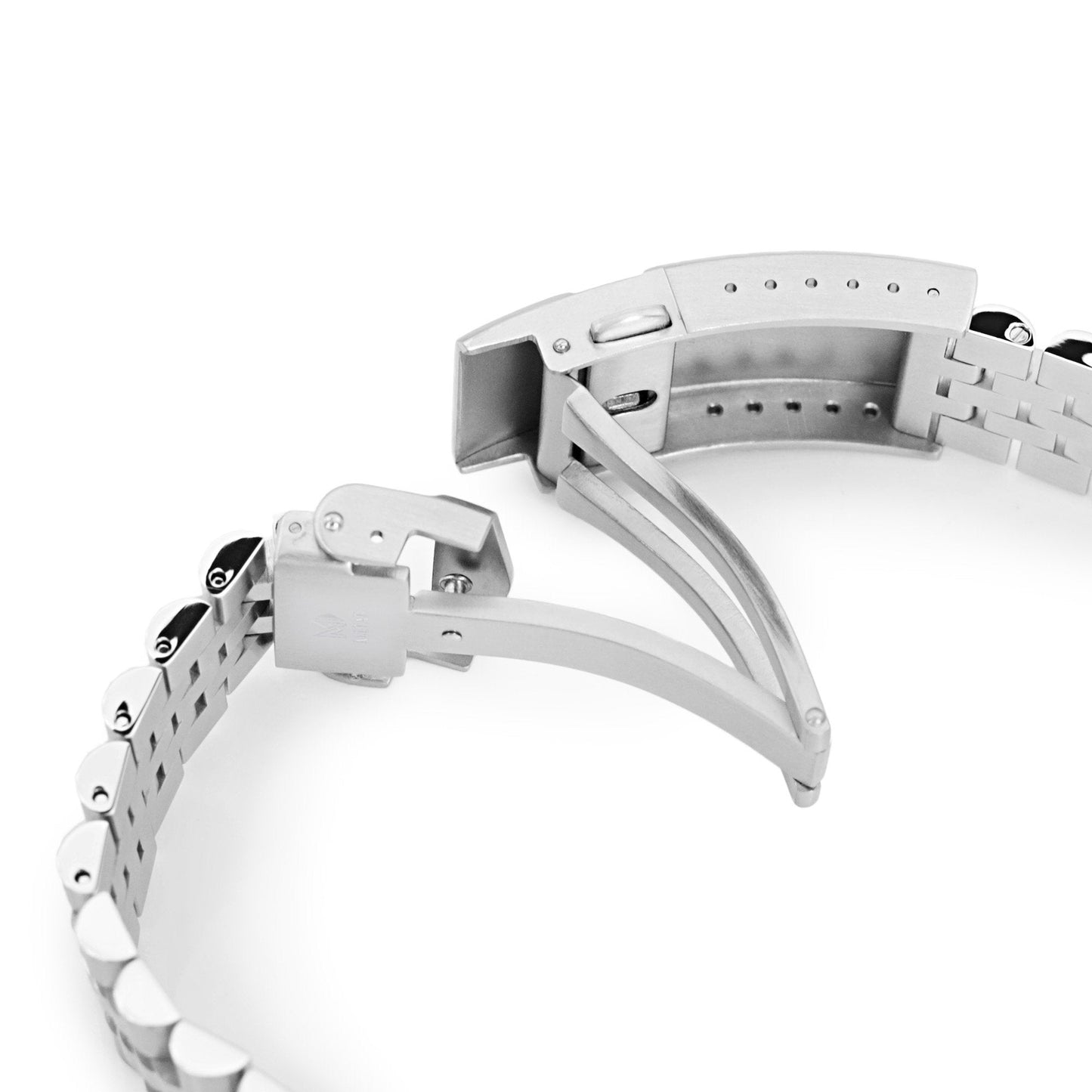 Super-JUB II for Seiko Alpinist SARB017, V-Clasp Brushed