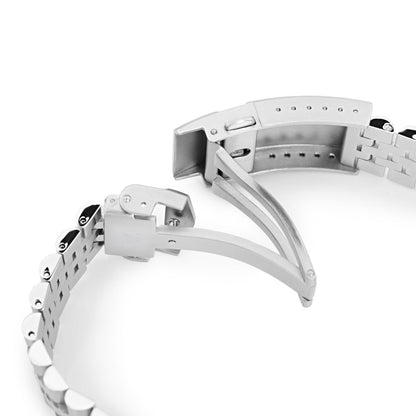 Super-JUB II for Seiko Alpinist SARB017, V-Clasp Brushed