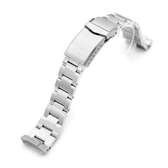 20mm Super-O Boyer Watch Band for Seiko SSC813P1, 316L Stainless Steel Brushed V-Clasp 