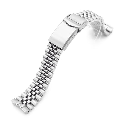 20mm Super-JUB II Watch Band for Seiko SSC813P1, 316L Stainless Steel Brushed V-Clasp