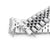 20mm Super-JUB II Watch Band for Seiko SSC813P1, 316L Stainless Steel Brushed V-Clasp