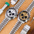 20mm Super-JUB II Watch Band for Seiko SSC813P1, 316L Stainless Steel Brushed V-Clasp
