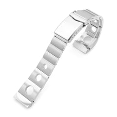 20mm Rollball version II Watch Band for Seiko SSC813P1, 316L Stainless Steel Brushed V-Clasp