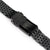 20mm Goma BOR QR Watch Band Straight End, 316L Stainless Steel Diamond-like Carbon (DLC coating) V-Clasp
