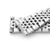 18mm, 19mm or 20mm Goma BOR Watch Band Straight End, 316L Stainless Steel Brushed and Polished V-Clasp