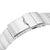 20mm Rollball version II Watch Band for Seiko Alpinist SARB017, 316L Stainless Steel Brushed Baton Diver Clasp
