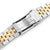 20mm Angus-J Louis compatible with Seiko Alpinist SARB017 Brushed, Two Tone IP Gold