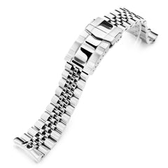 22mm Super-J Louis JUB 316L Stainless Steel Watch Band for SEIKO Diver 6309-7040, Brushed , Polished SUB Clasp