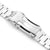 22mm Hexad Watch Band for Seiko King Samurai SRPE33, 316L Stainless Steel Brushed V-Clasp
