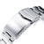 22mm Retro Razor Watch Band for Seiko 5 Sports 42.5mm, 316L Stainless Steel Brushed V-Clasp