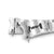 22mm Retro Razor Watch Band for Seiko 5 Sports 42.5mm, 316L Stainless Steel Brushed V-Clasp