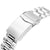 22mm Endmill Watch Band Straight End, 316L Stainless Steel Brushed and Polished V-Clasp