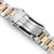 Super-O Boyer compatible with Seiko Alpinist SARB017, V-Clasp Two Tone IP Gold