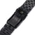Super Engineer II Watch Band Straight End, 316L Stainless Steel Diamond-like Carbon (DLC coating) V-Clasp 