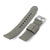 2-pcs Perlon Unique Pattern Military Green Watch Band, Polished Buckle