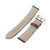20mm Pecan Brown Tapered Smooth Leather Watch Band, Brushed Buckle