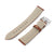 20mm Chestnut Brown Tapered Semi-matte Leather Watch Band, Brushed Buckle