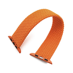 Stretchable Orange Solo Loop Braided Apple Watch Band for 44mm / 42mm models