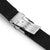 20mm or 22mm Black 3D Nylon Watch Band, Brushed Diver Clasp