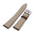 22mm Pecan Brown CrocoCalf (Croco Grain) Tapered  Leather Watch Band, Brushed Buckle