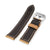 Tan Color Tapered Nubuck Leather Watch Band, 22mm or 24mm