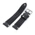 Dark Grey 20mm, 21mm, 22mm MiLTAT Quick Release Nubuck Leather Watch Strap, Beige Stitching, Sandblasted