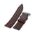 26mm Dark Brown Leather Watch Band with Screw-in Buckle 