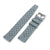 Quick Release Grey Tropic Pro FKM rubber watch strap, 20mm or 22mm 