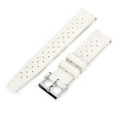 Quick Release White Tropical-Style Pro FKM rubber watch strap, 20mm or 22mm