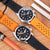 Rhombus Black FKM Quick Release rubber watch strap