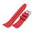 FKM08 Red FKM Quick Release rubber watch strap, 20mm 